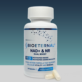 Bioeternal NAD+ and NR Dual Boost Supplement, 600mg, 60 Capsules